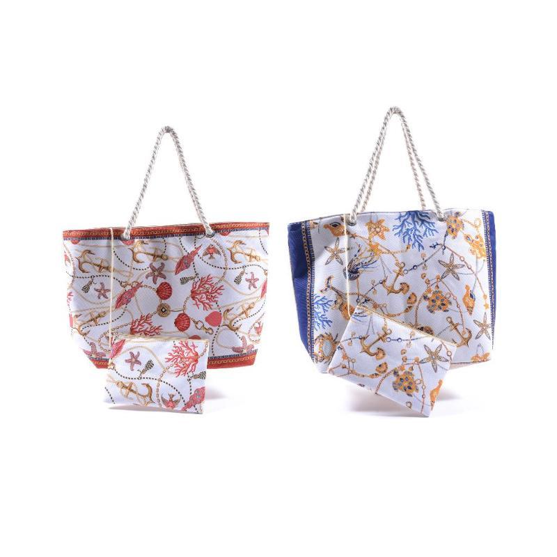 BOLSO DE PLAYA DE TELA 56X16X36 CM CON