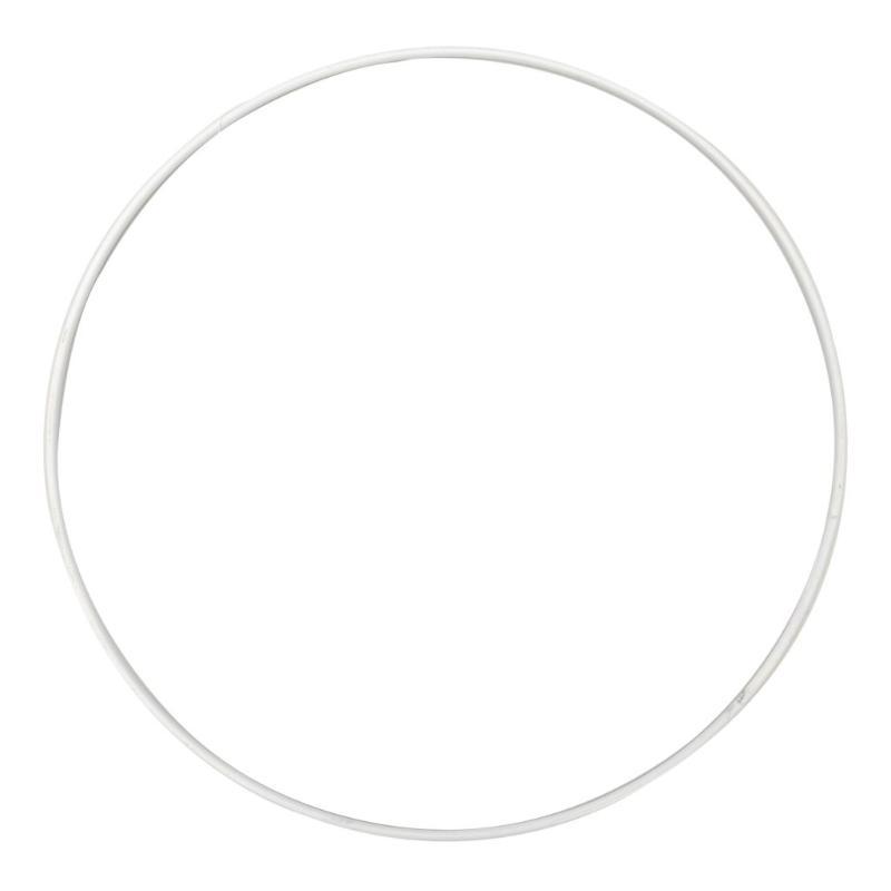 ARO METAL D40 CM BLANCO