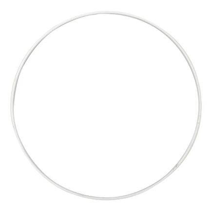 ARO METAL D40 CM BLANCO