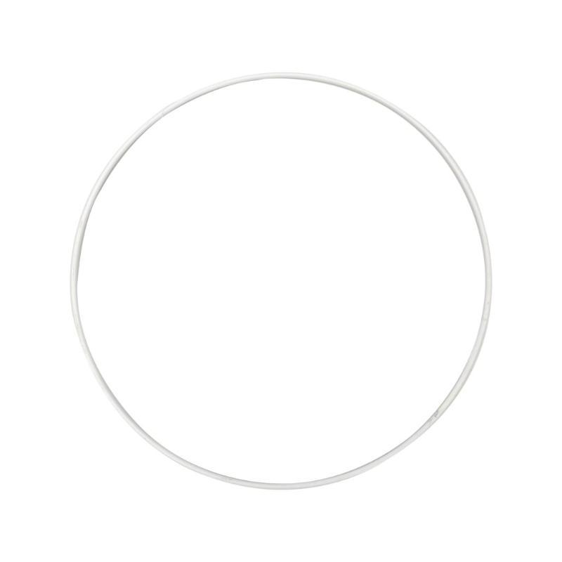 ARO METAL D30 CM BLANCO