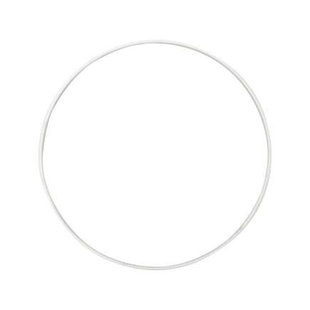ARO METAL D30 CM BLANCO