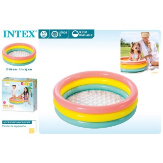 PISCINA 3 AROS BEBE SUNSET 86