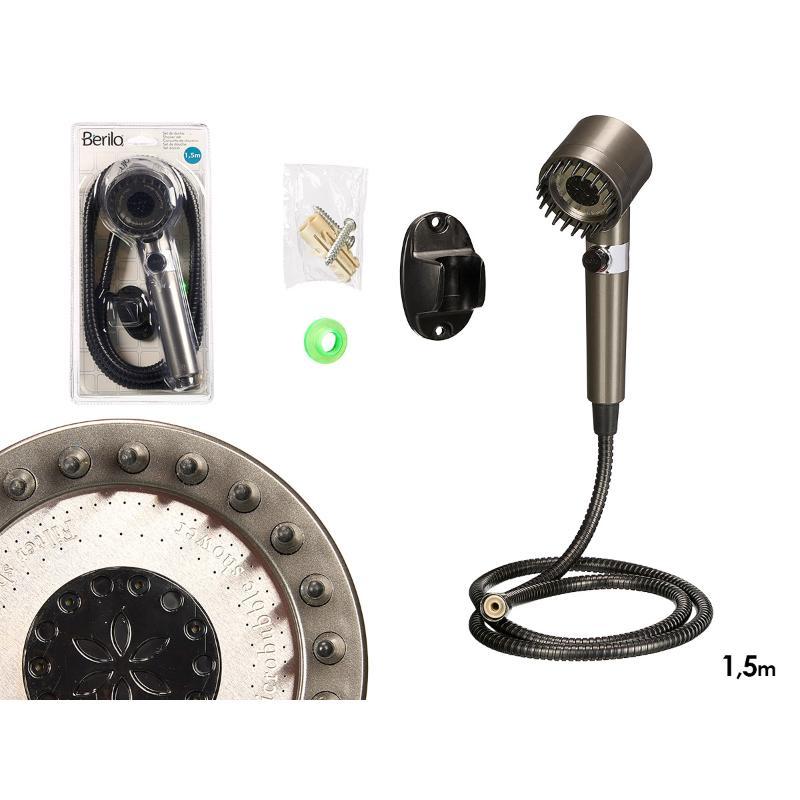 TELEFONO DUCHA PUAS MANGUERA 1.5M NEGRO