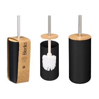 ESCOBILLERO PLASTICO BAMBU NEGRO