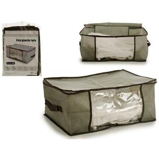 CAJA GUARDA ROPA GRIS 45X30X20CM.