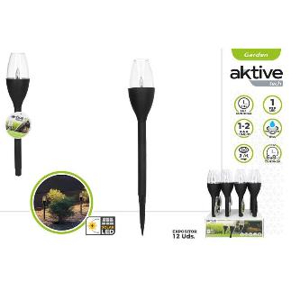 BALIZA SOLAR C/EFECTO LLAMA DISP 12 AKTIVE