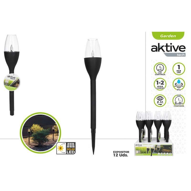 BALIZA SOLAR C/EFECTO LLAMA DISP 12 AKTIVE