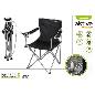 SILLA CAMPING PLEGABLE 45X45X80 CM C/ASA NEGRA