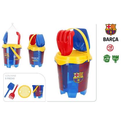 SET CUBO PLAYA CASTILLO IML D18 CM BARÇA