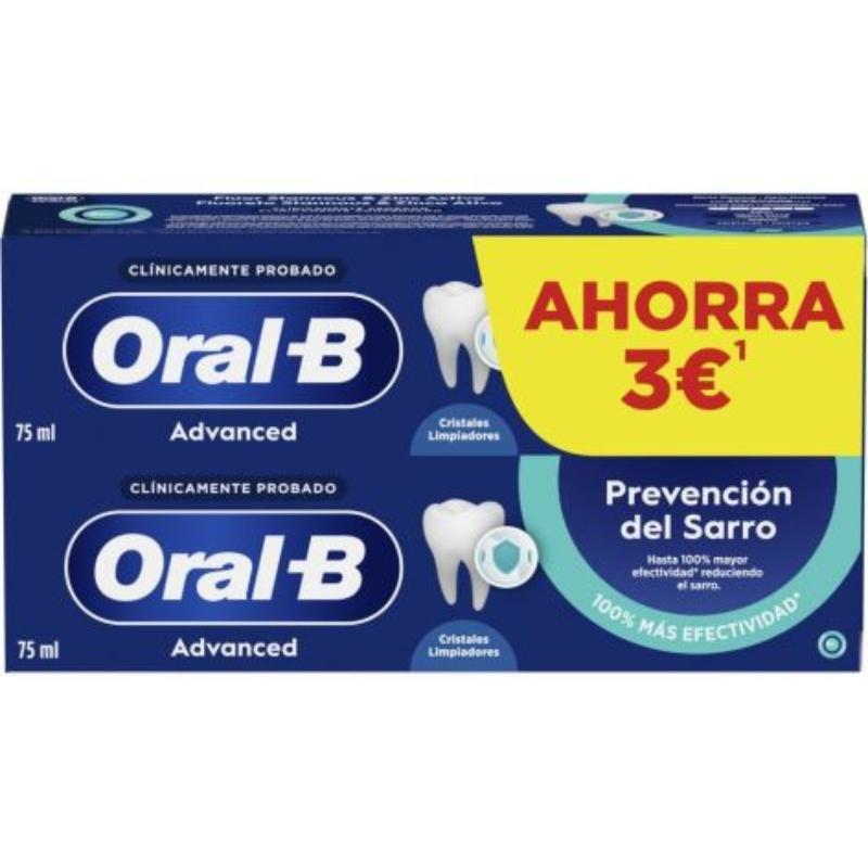 ORAL-B DENTRIFICO 75 ML ADAVANCED PREVENCION SARRO DUPLO