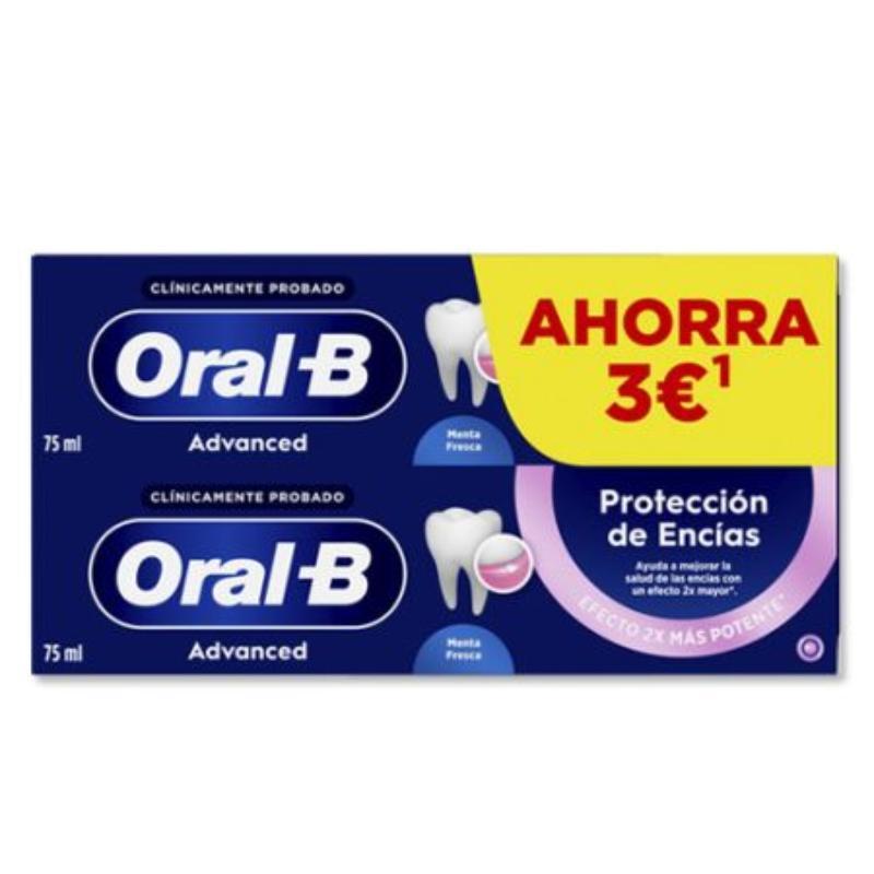 ORAL-B DENTRIFICO 75 ML ADAVANCED PROTECICON ENCIAS DUPLO
