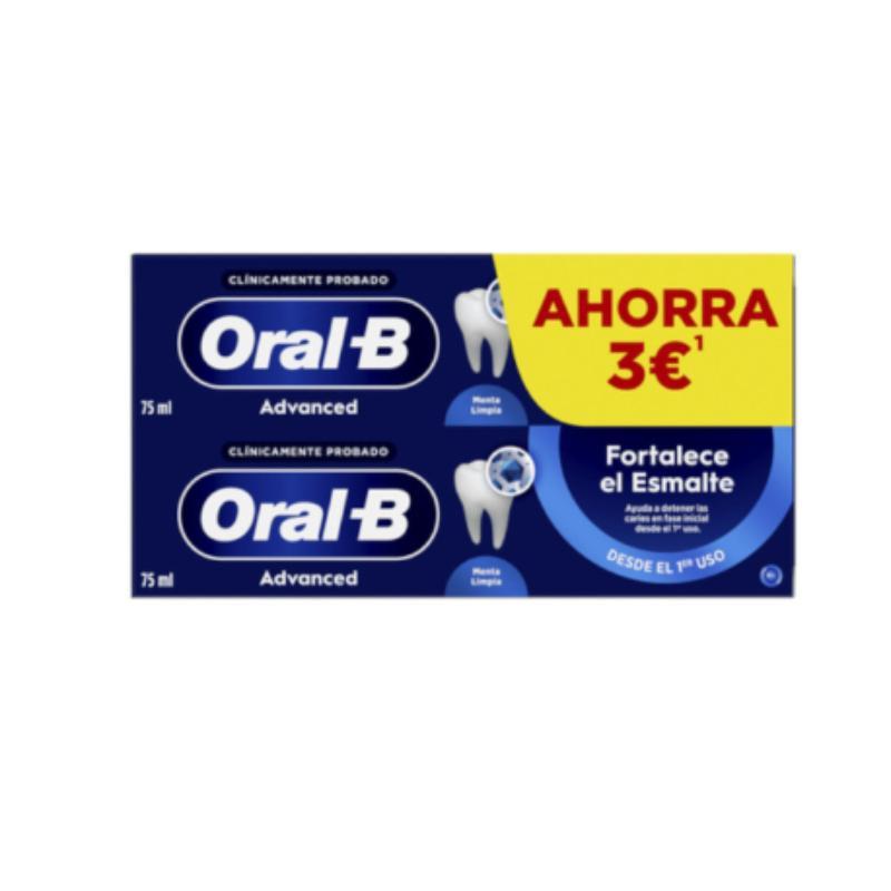 ORAL-B DENTRIFICO 75 ML ADAVANCED FORTALECE ESMALTE DUPLO