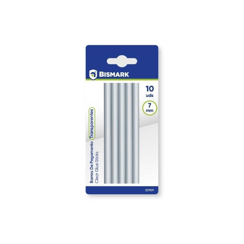 BARRAS DE SILICONA 10 UND TRANSPARENTE 7X100 MM