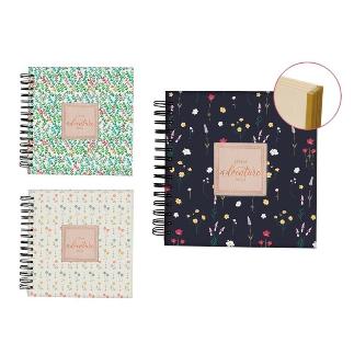 ALBUM FOTOS ESPIRAL FLORES CLASSIC 20 HOJAS 203X203 MM