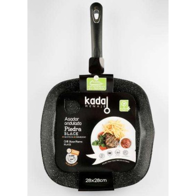 ASADOR PIEDRA BLACK ONDULADO IT 28 CMS.