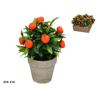 MACETA HUERTANICA NARANJA 24 CM 3 SURT