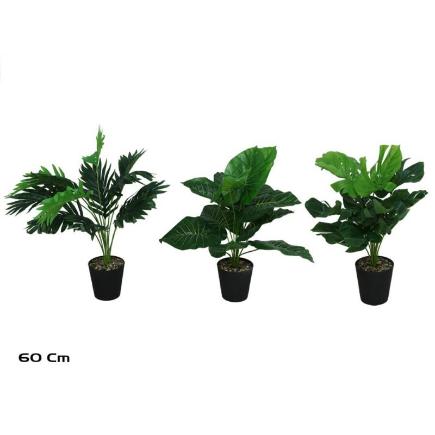 PLANTA ARTIFICIAL CHIFFON 54 CM 3 SURT