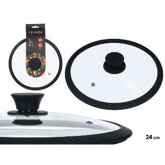 TAPA CRISTAL SILICONA 24 CM DIAM