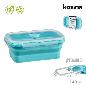 FIAMBRERA SILICONA PLEGABLE CELESTE 540 ML