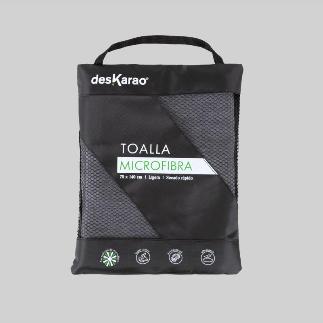 TOALLA SPORT DESKARAO 070X140 AZUL