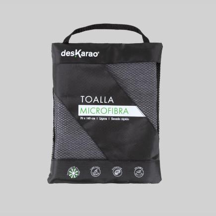 TOALLA SPORT DESKARAO 070X140 AZUL