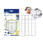 ETIQUETAS ADHESIVAS BLANCAS 22X31 MM - 5 HOJAS