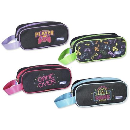 PORTATODO 2 CREMALLERAS GAMER GLOW IN THE DARK