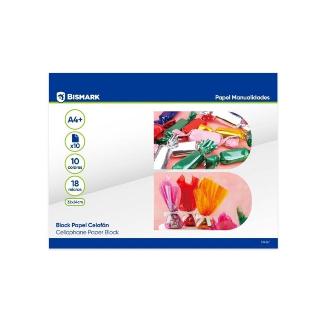 MAN BLOCK 10 PAPELES CELOFAN COLORES 32X24 CM