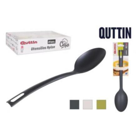 CUCHARA NYLON 29X6 CM COLORES QUTTIN