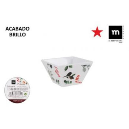 BOL MELAMINA PETUNIA 10X6 CM BRILLO MD