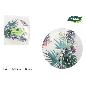 SET-3 PLATO CARTON REDONDO TROPIC 28 CM. ALGON