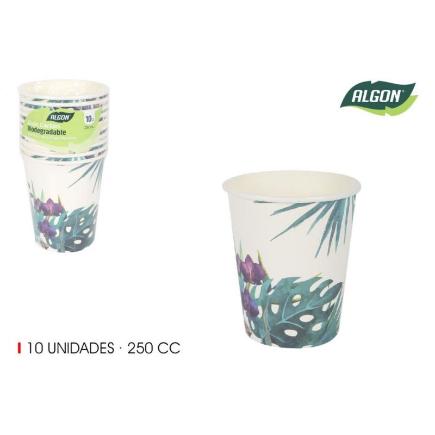 SET-10 VASO CARTON TROPIC 250 CC ALGON