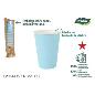SET 20 VASO CARTON AZUL BABY 220 CC ALGON