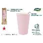 SET 7 VASO CARTON ROSA BABY 450 CC ALGON