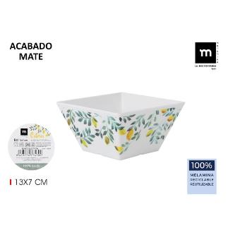 BOL MELAMINA MATE CITRUS 13X7 CM. LA MEDITERRANEA