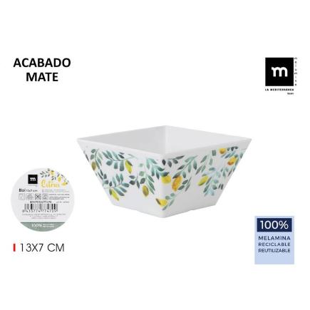 BOL MELAMINA MATE CITRUS 13X7 CM. LA MEDITERRANEA