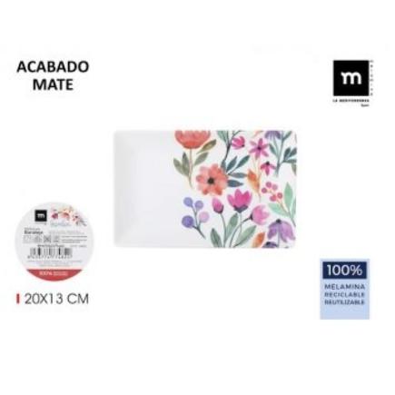 BANDEJA MEL MATE GARDEN 20X13X2 CM LA ME