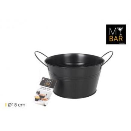 CUBO METAL RED ASA METAL BLACK 18 CM MY BAR