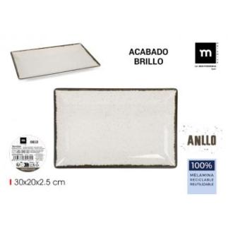 BANDEJA MEL BRILLO ANLLO 30X20X2.5 LA MEDI