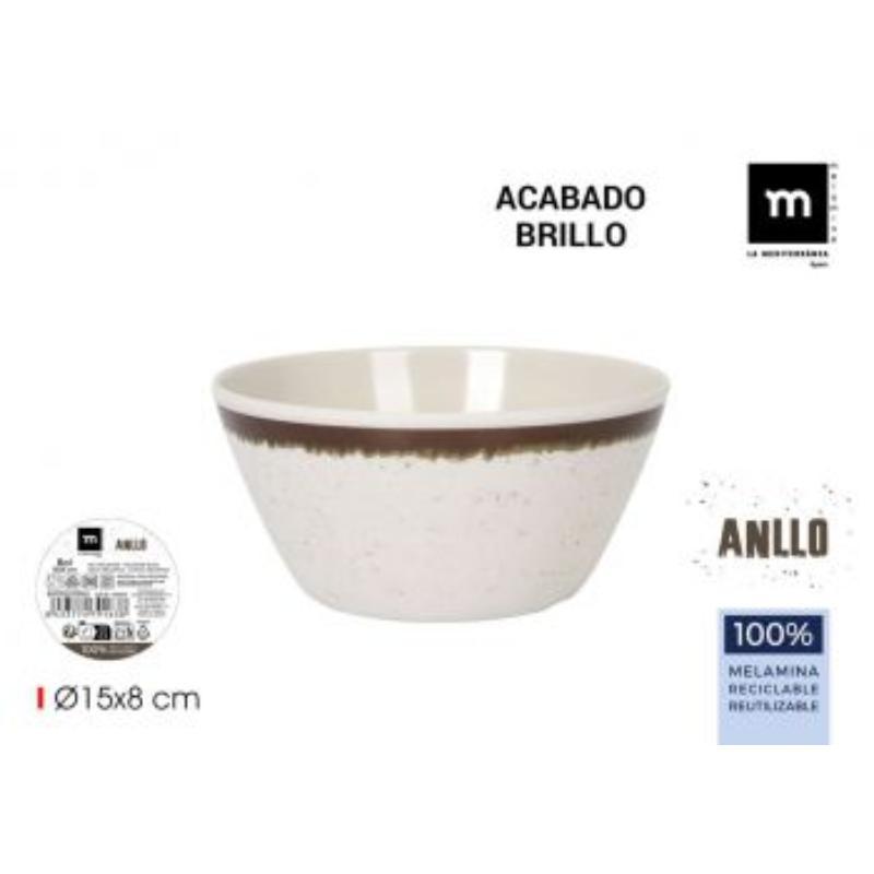 BOWL MEL BRILLO ANLLO 15X8 CM LA MEDI