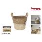 CESTA CONICA SEAGRASS C/ASAS 25 CM PRIVILEGE