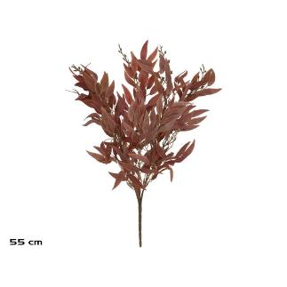 RAMO HOJAS RUSCUS X5-55 CM MARRON