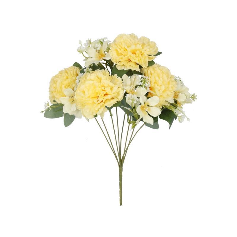 RAMO CLAVEL MIXED X8-45 CM AMARILLO