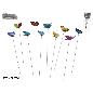 SET 10 PINCHOS JARDIN MARIPOSA 25X6 CM COL