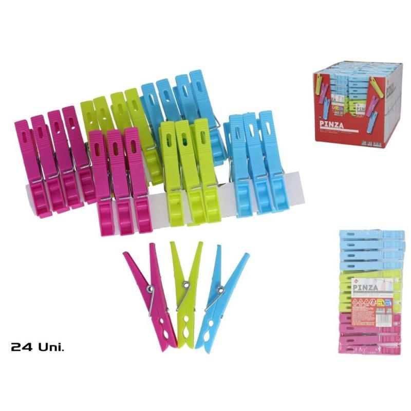 PINZA PLASTICO SURT X24 - 9X1.1X2.7 CM