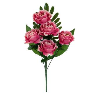 CONJUNTO PEONIA X5-50 CM FUCSIA