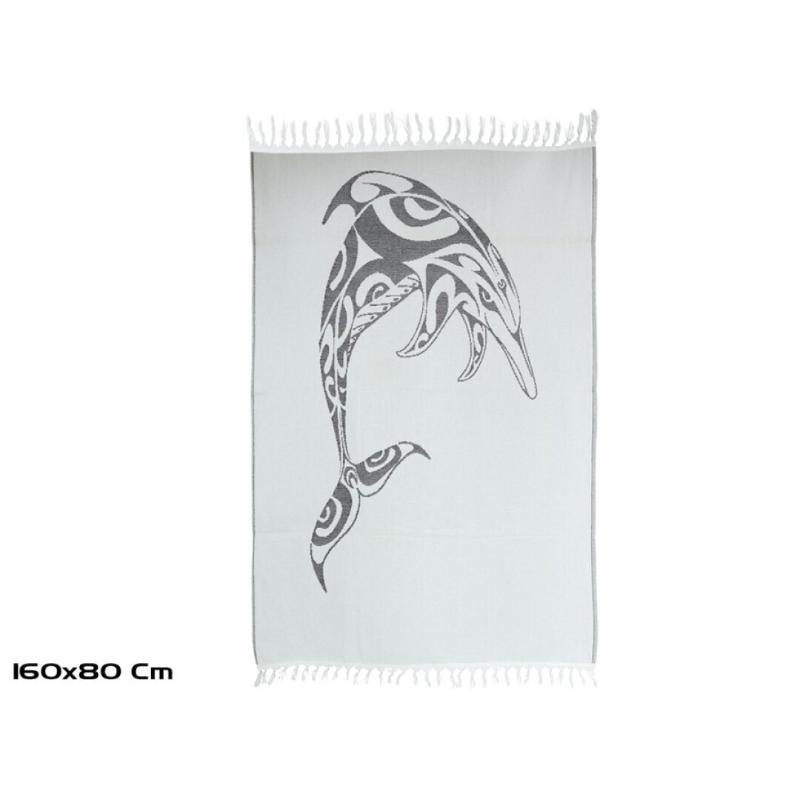 TOALLA PLAYA DOLPHIN 160X80 CM