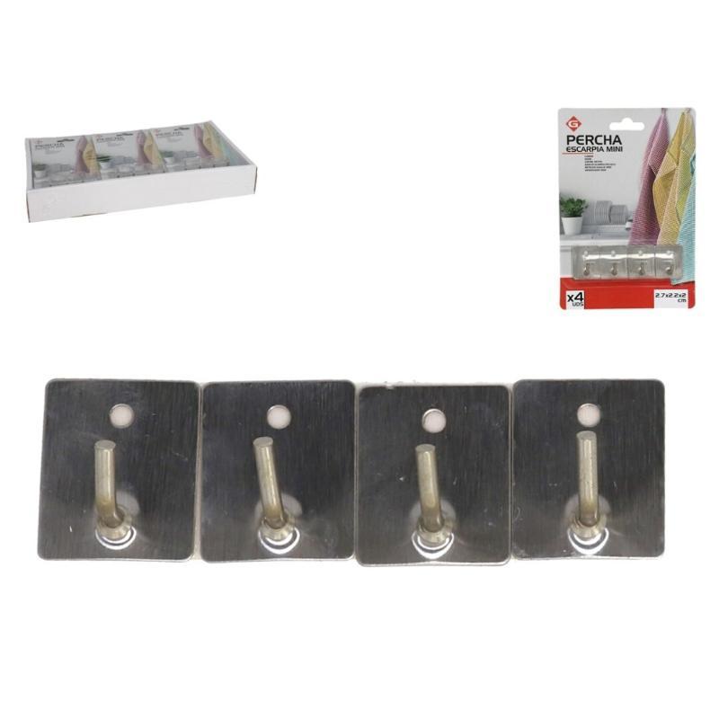 PERCHA ESCARPIA MINI X4 METAL