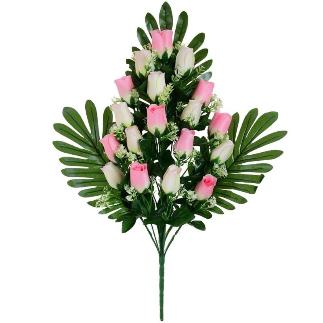 CONJUNTO CAPULLOS SATIN X 18-61 CM ROSA