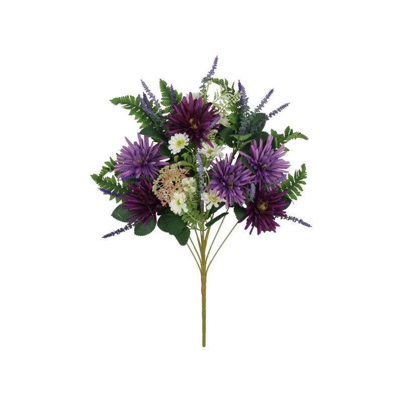 CONJUNTO CRISANTEMOS MIX X12-58 CM VIOLETA